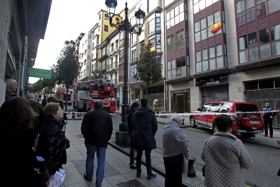 Incendio En La Calle El Rosal De Oviedo El Comercio